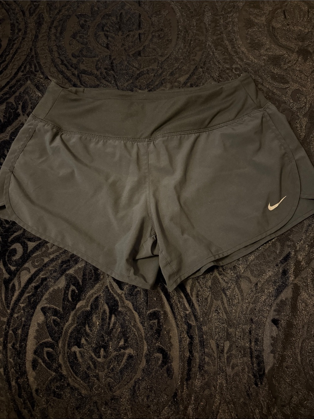 Nike Women’s Black Athletic Running Shorts with Reflective Swoosh